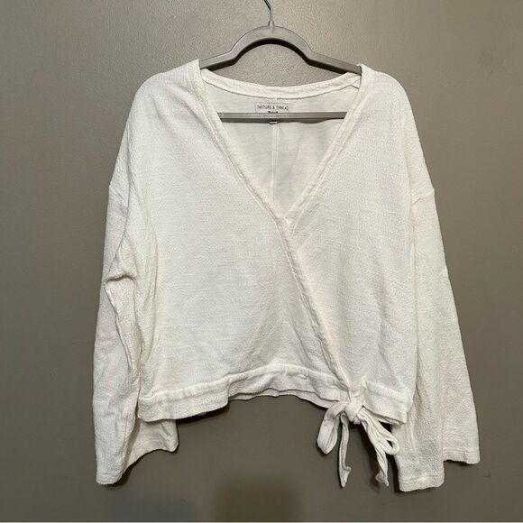 Madewell Texture & Thread wrap top size XXL - Picture 2 of 6